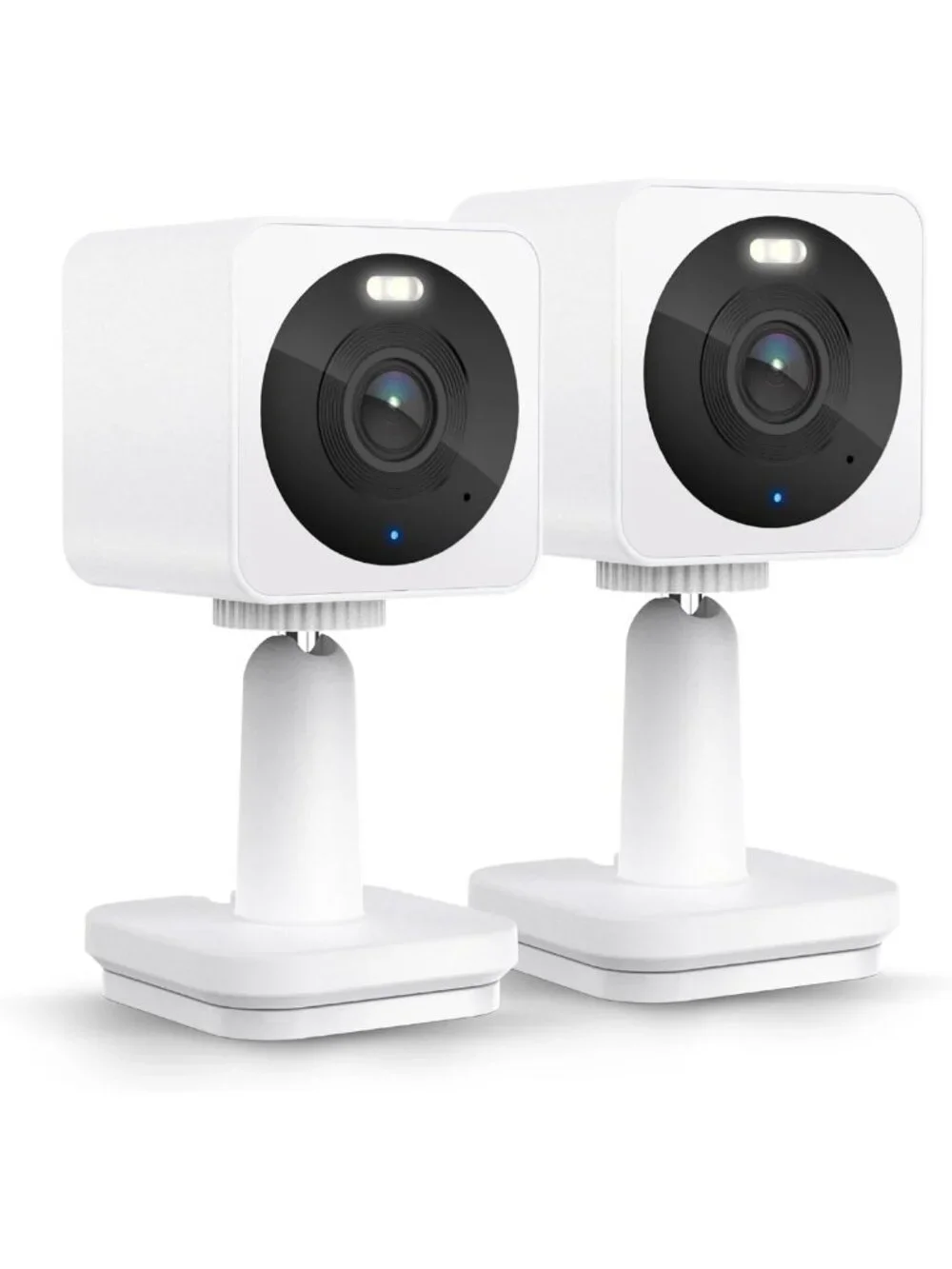 Indoor/Outdoor Security Cameras 2-Pack with Color Night Vision - Smart Home